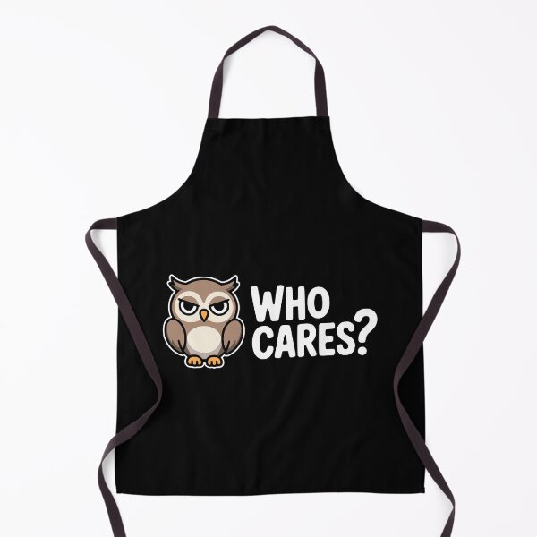 Item preview, Who Cares! Cute Owl Pun designed and sold by PMCreative.