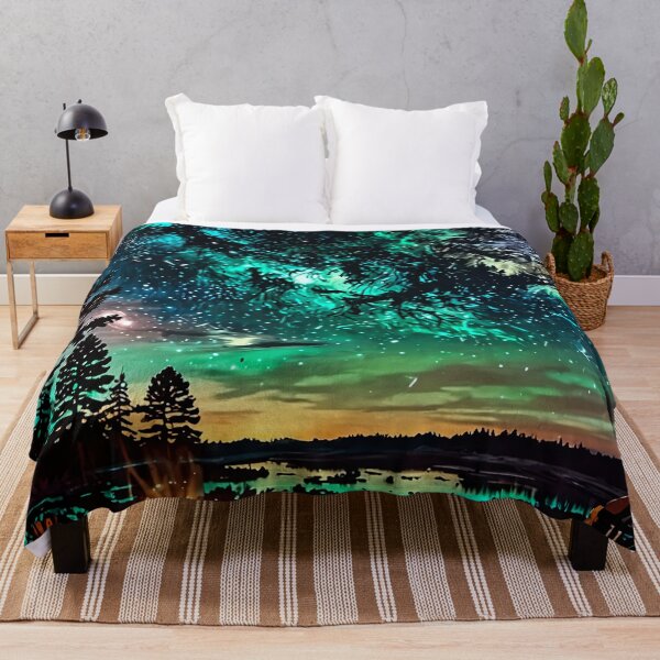 Item preview, Northern Lights at the campfire designed and sold by PixelParadies.