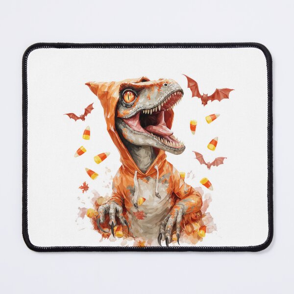 Item preview, Halloween Dinosaur in Hoodie with Candy Corn designed and sold by Anastasiia Yurevych.