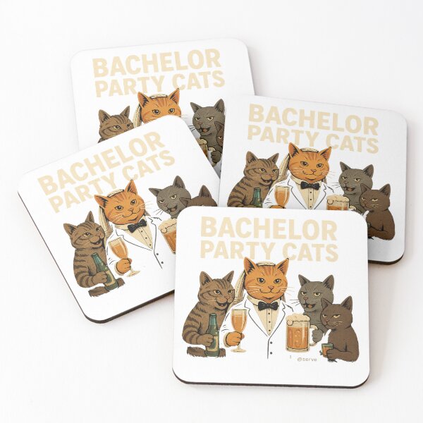 Item preview, Bachelor Party Cats designed and sold by Servedesign.