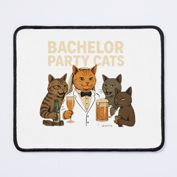 Item preview, Bachelor Party Cats designed and sold by Servedesign.