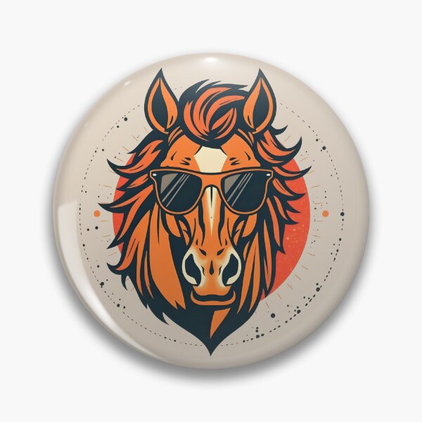 Item preview, Vintage Wild Mustang Horse with Sunglasses Western designed and sold by 95kinimoD.