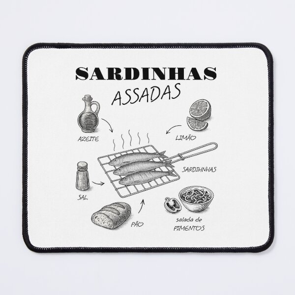 Item preview, Grilled Sardines – Vintage Illustration designed and sold by TheBrightDuck.