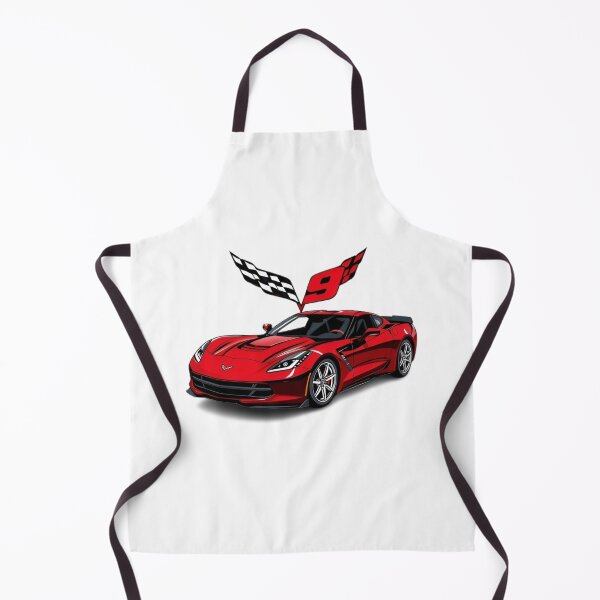 Item preview, Corvette C9 Red Sports Car Racing Style Decal designed and sold by thundergearshop.