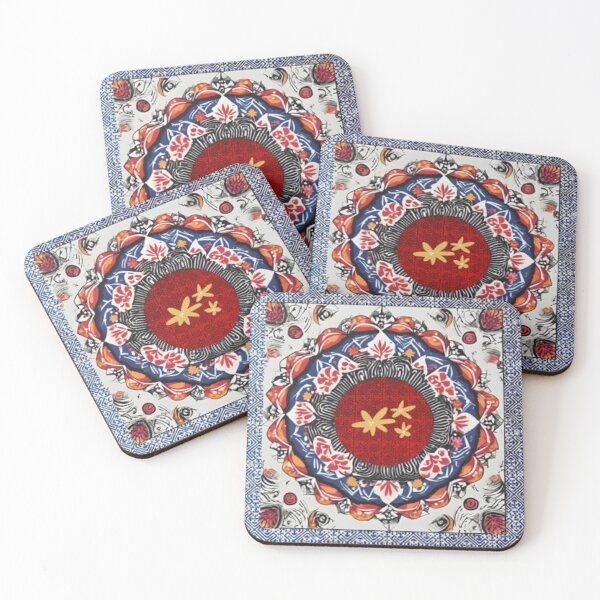 Item preview, Hmong Flora Vibes – Indigo Floral Tribal Pattern with Soul designed and sold by PimTribe.