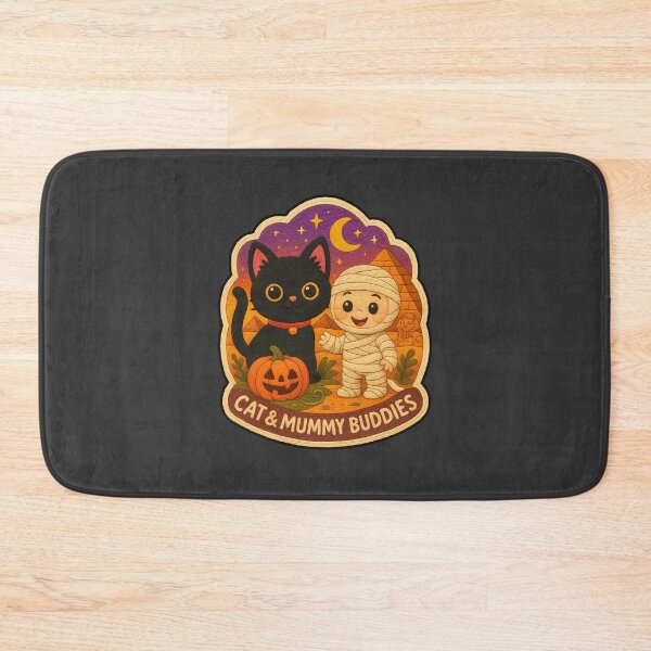 Item preview, Cute Halloween Cat and Mummy Embroidery Patch Sticker designed and sold by Nuist25.