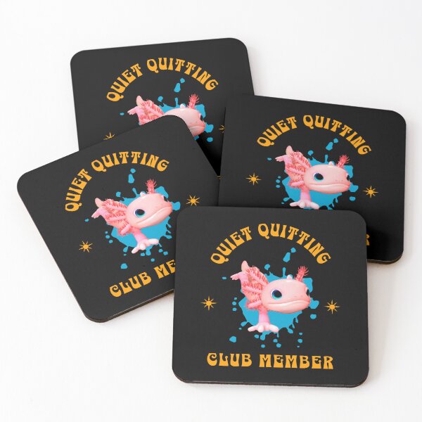 Item preview, Funny Pink Axolotl Quiet Quitting Club Member  designed and sold by Vac1.