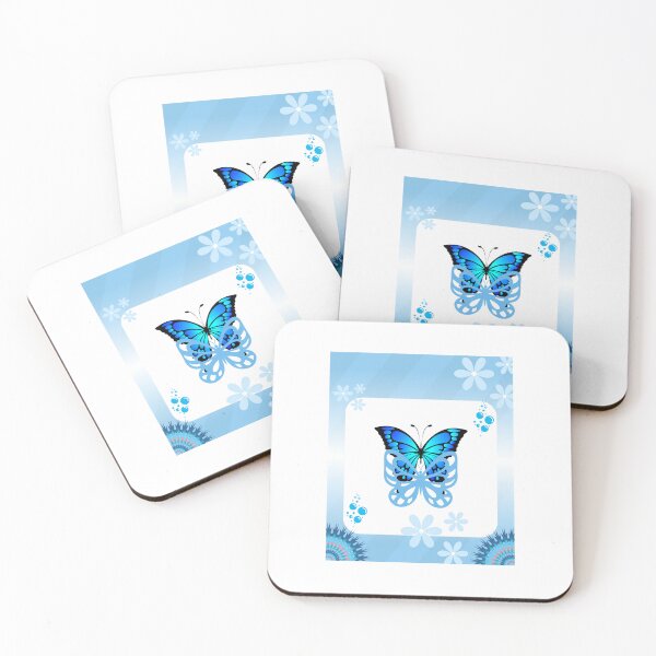 Item preview, Blue Butterfly Mandala Aesthetic Design designed and sold by MandalartStudio.