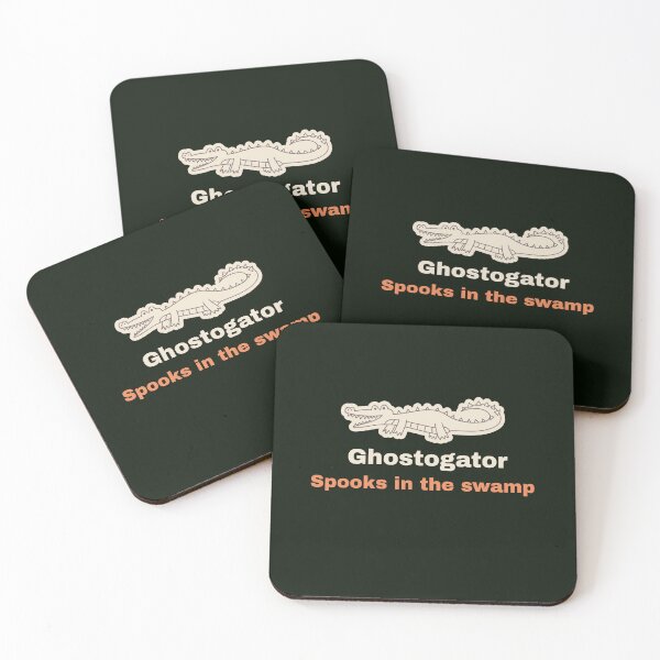 Item preview,  Ghostogator – Boo in the Swamp | Spooky Alligator Halloween Design-Transparent background designed and sold by Novel Works Studio.