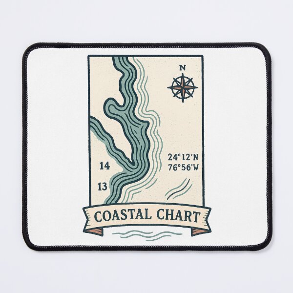 Item preview, Coastal Chart Fragment designed and sold by cryolith7454.