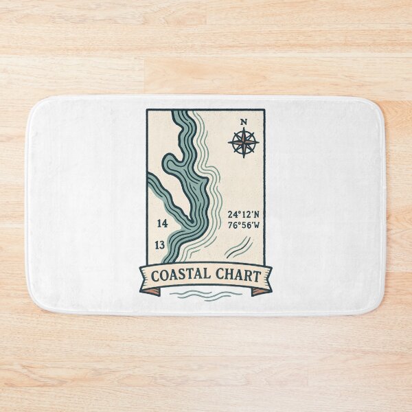 Item preview, Coastal Chart Fragment designed and sold by cryolith7454.