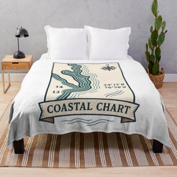 Item preview, Coastal Chart Fragment designed and sold by cryolith7454.