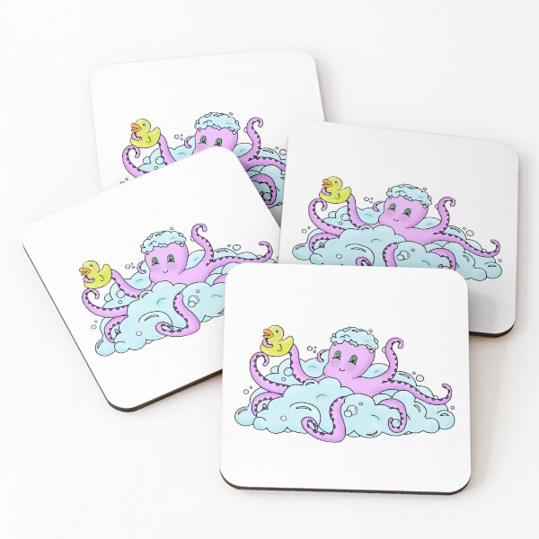 Item preview, Bubble Bath Octopus with Rubber Ducky designed and sold by taylorkem.