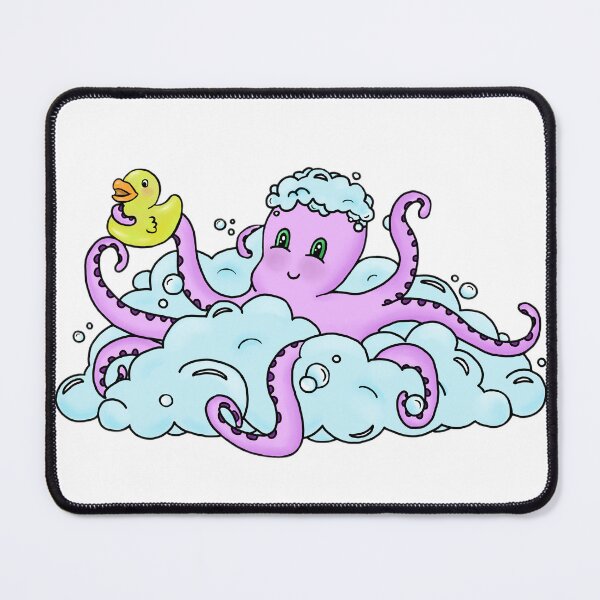 Item preview, Bubble Bath Octopus with Rubber Ducky designed and sold by taylorkem.