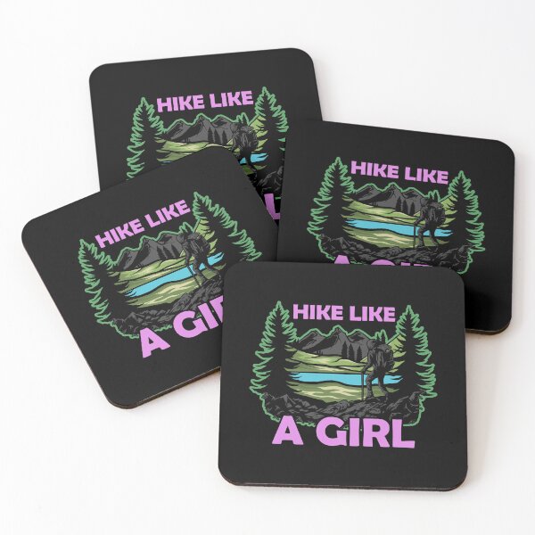 Item preview, Hike Like A Girl Adventure Quote designed and sold by CleanDecor.