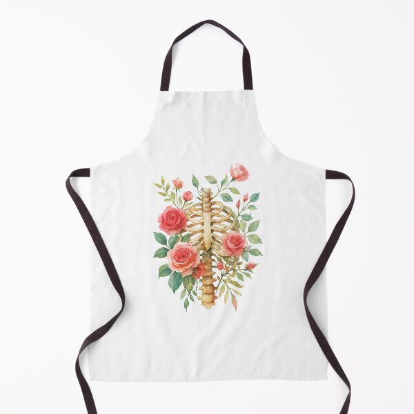 Item preview, Watercolor Floral Ribcage Anatomy – Botanical Boho Art designed and sold by PrintsGate.
