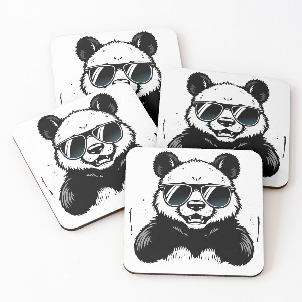 Item preview, Retro Giant Panda with Sunglasses Bamboo Cool designed and sold by 95kinimoD.