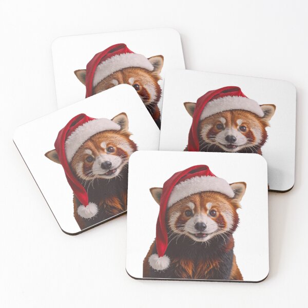Item preview, Santa Red Panda christmas xmas holiday merry gift love hat designed and sold by CheeseBlueprint.