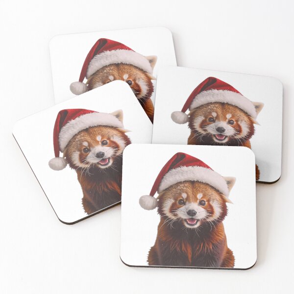 Item preview, Santa Red Panda christmas xmas holiday merry gift love hat designed and sold by CheeseBlueprint.