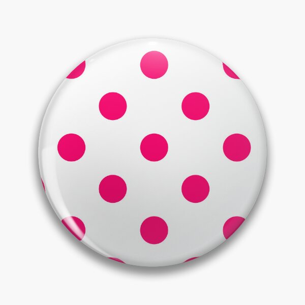 Item preview, Vivid Pink Polka Dots On White designed and sold by POLKAIWERX.