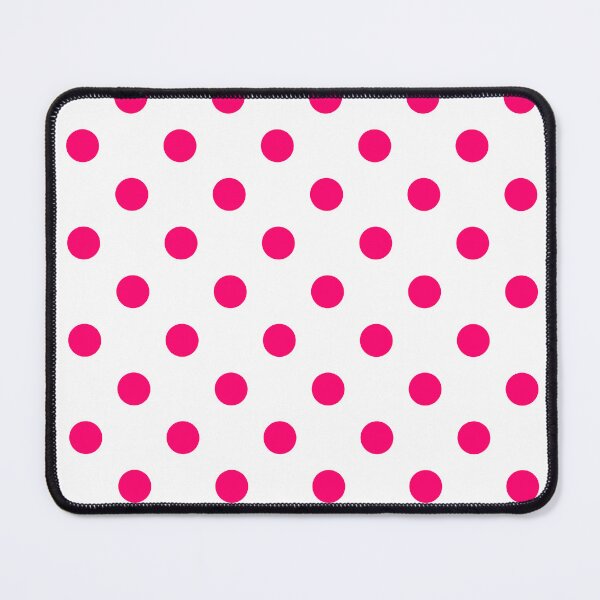 Item preview, Vivid Pink Polka Dots On White designed and sold by POLKAIWERX.