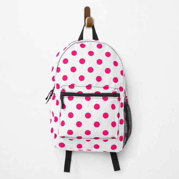 Item preview, Vivid Pink Polka Dots On White designed and sold by POLKAIWERX.