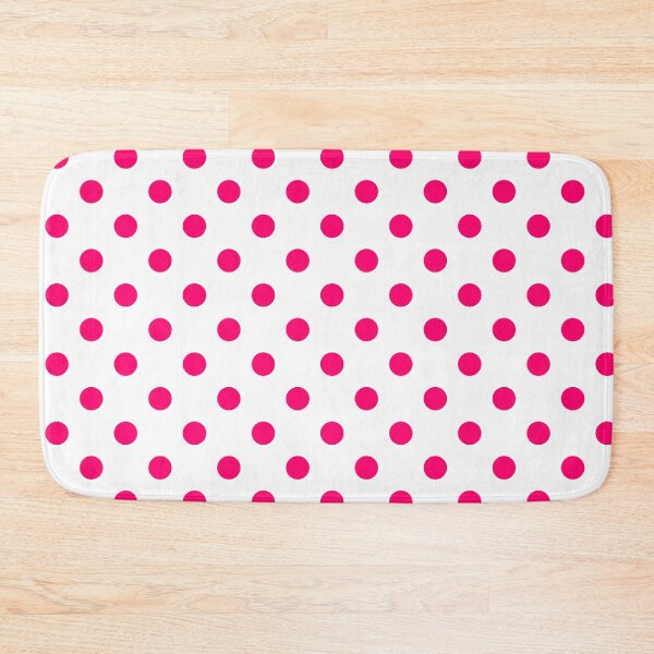 Item preview, Vivid Pink Polka Dots On White designed and sold by POLKAIWERX.