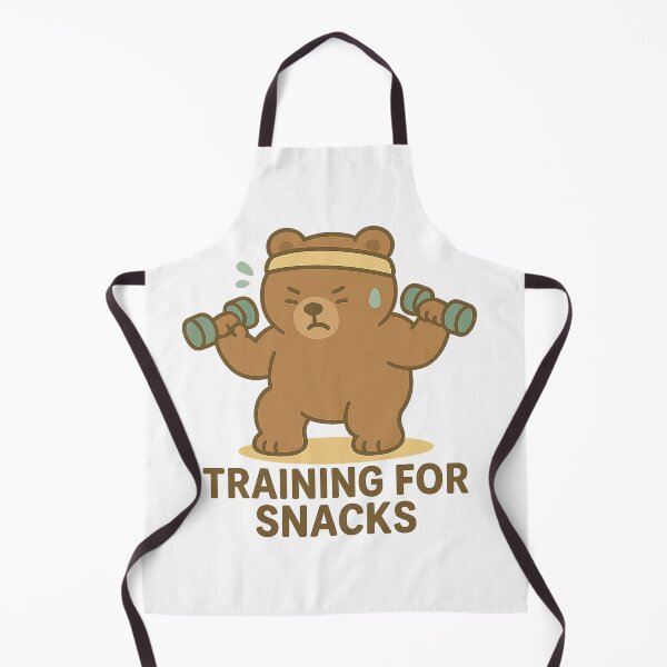 Item preview, Chunky Bear – Training for Snacks | Cute Gym Bear designed and sold by Chunky Bear.