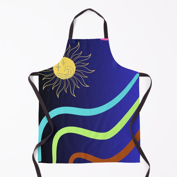 Item preview, Cosmic Sun with Colorful Waves on Dark Sky designed and sold by Paragau.