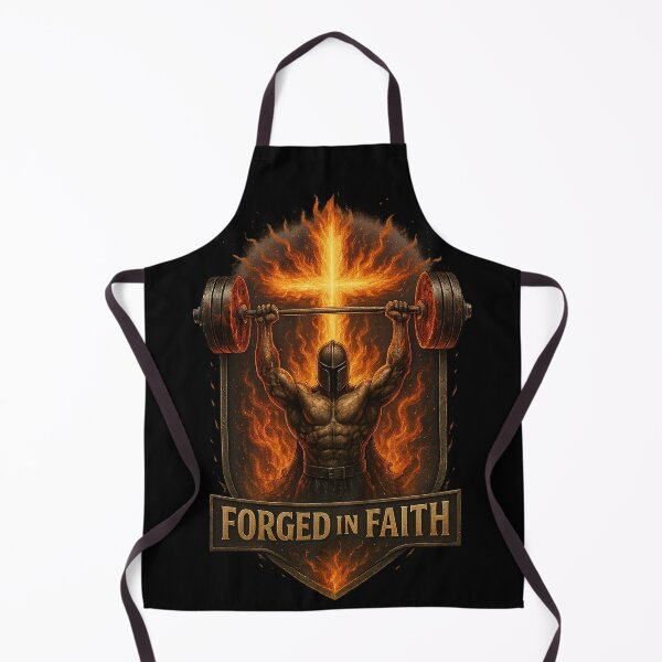 Item preview, Forged in Faith Christian Powerlifting designed and sold by JaelTees.