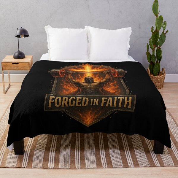 Item preview, Forged in Faith Christian Powerlifting designed and sold by JaelTees.