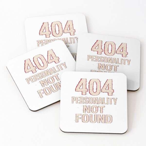 Item preview, 404 Personality Not Found T-Shirt | Funny Sarcastic Humor Tee | Geek Humor Shirt designed and sold by KDesignCrafts.