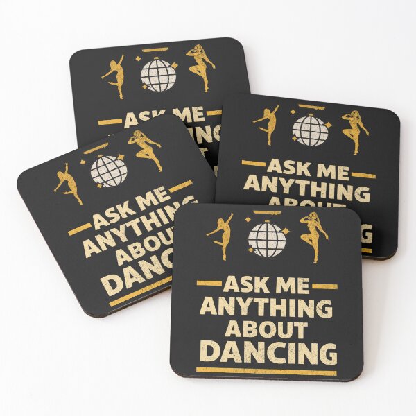 Item preview, Ask Me Anything About Dancing – Retro Disco Style designed and sold by PostersMode.