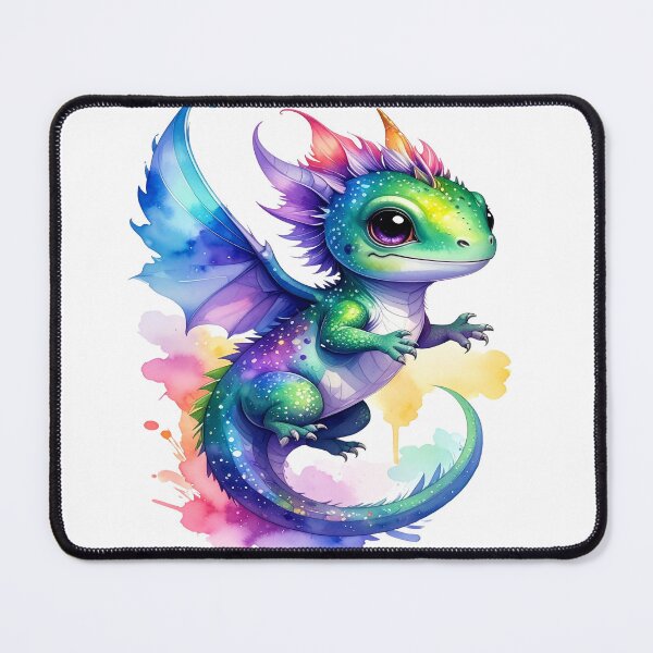 Item preview, Fantasy Dragon - dragon baby watercolors No. 1 designed and sold by LiskoDesign.