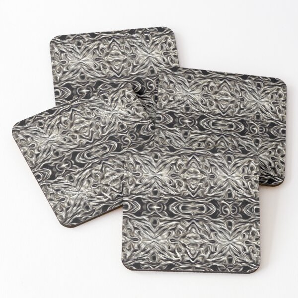 Item preview, Black and White Foliage Lace  designed and sold by fatenanwar.
