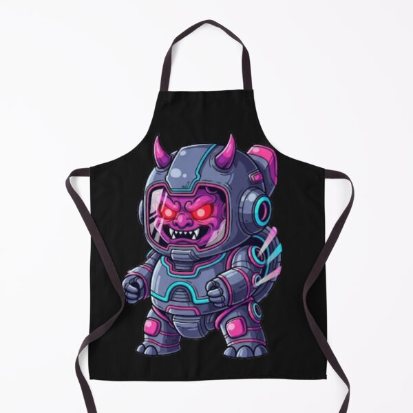 Item preview, Mecha Oni Pilot – Cute Futuristic Demon in Robot Suit designed and sold by PunnyBean.