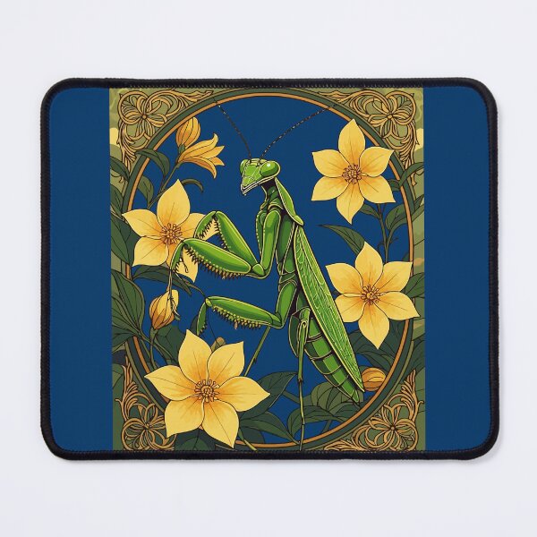Item preview, Mantid Insect And Yellow Jasmine Flowers designed and sold by taiche.