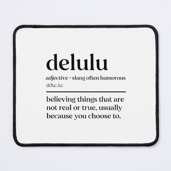 Item preview, Delulu Meme Word Design | Funny Gen Z Slang Trend Sticker, Shirt & Gift designed and sold by Rodney's Marketplace.