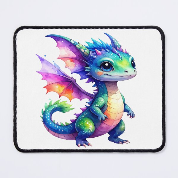 Item preview, Little Fantasy Dragon - dragon baby watercolors No. 5 designed and sold by LiskoDesign.