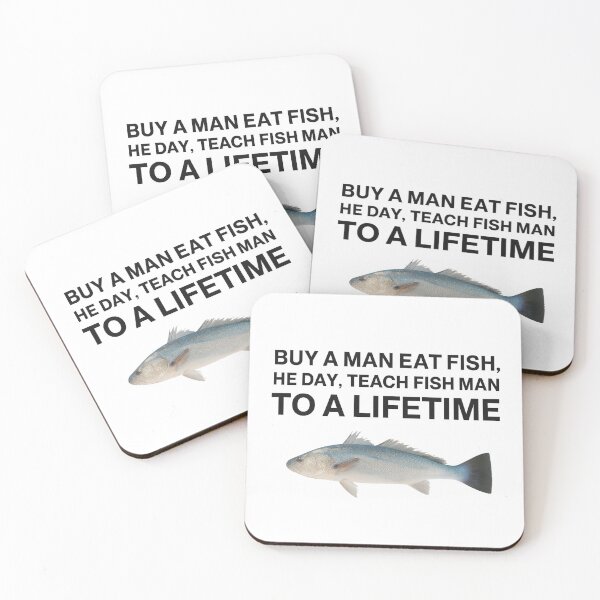 Item preview, Buy a Man Eat Fish, Funny Meme, Inappropriate, Unhinged, Weird, Ironic, Sarcastic, Funny Gift Gen Z  designed and sold by toongstudio.