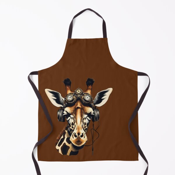 Item preview, Giraffe as steampunk with headphones designed and sold by IHImage.