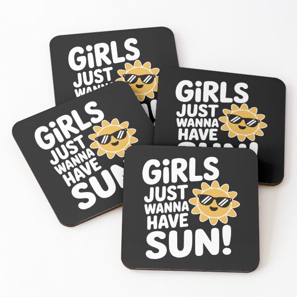 Item preview, Girls Just Wanna Have Sun! Funny Summer Pun designed and sold by PMCreative.