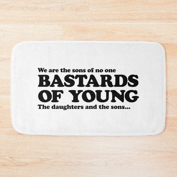 Item preview, Mats Bastards of Young (black) designed and sold by TraceTheFace.