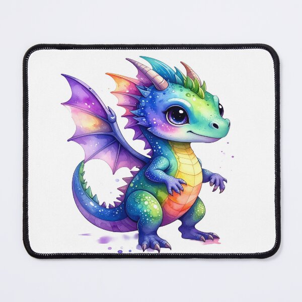Item preview, Little cute fantasy dragon - dragon baby watercolors No. 6 designed and sold by LiskoDesign.