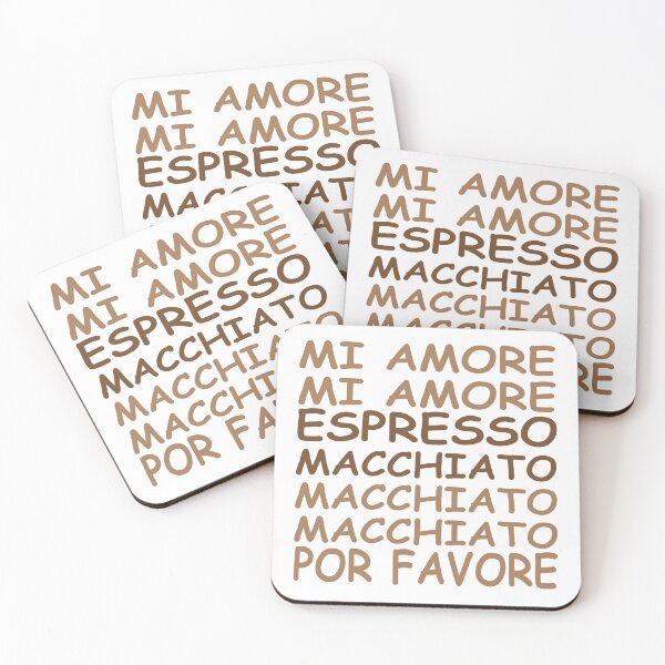 Item preview, MI AMORE ESPRESSO MACCHIATO POR FAVORE designed and sold by hemp3x.