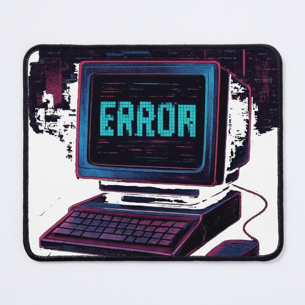 Item preview, Retro Computer Error Art – Vintage 80s Aesthetic Tech Poster designed and sold by KDesignCrafts.