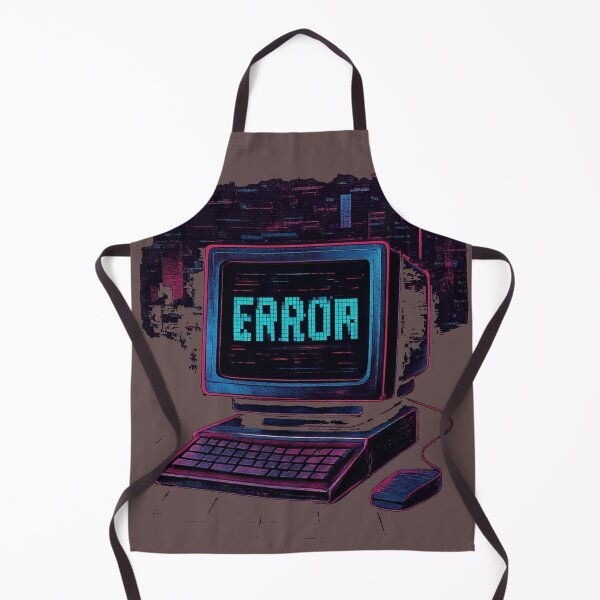 Item preview, Retro Computer Error Art – Vintage 80s Aesthetic Tech Poster designed and sold by KDesignCrafts.