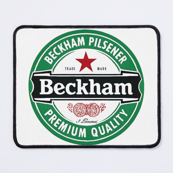 Item preview, Beckham Pilsener Parody Beer Sticker designed and sold by WhisperFrame.