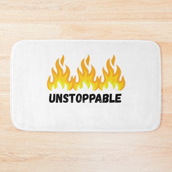 Item preview, "Unstoppable" Flaming Motivation Wall Art designed and sold by CholarCrafts.