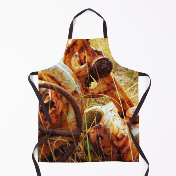 Item preview, rusted mechanisms among grass print designed and sold by Jenzer83.